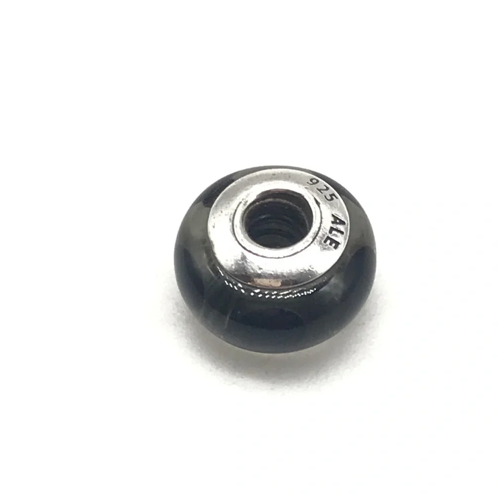 Pandora Black Hearts Murano Glass Charm